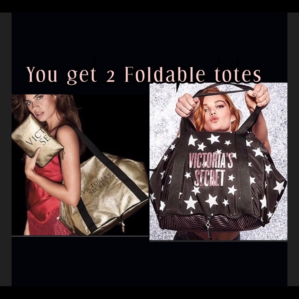 Victoria’s Secret foldable packable totes